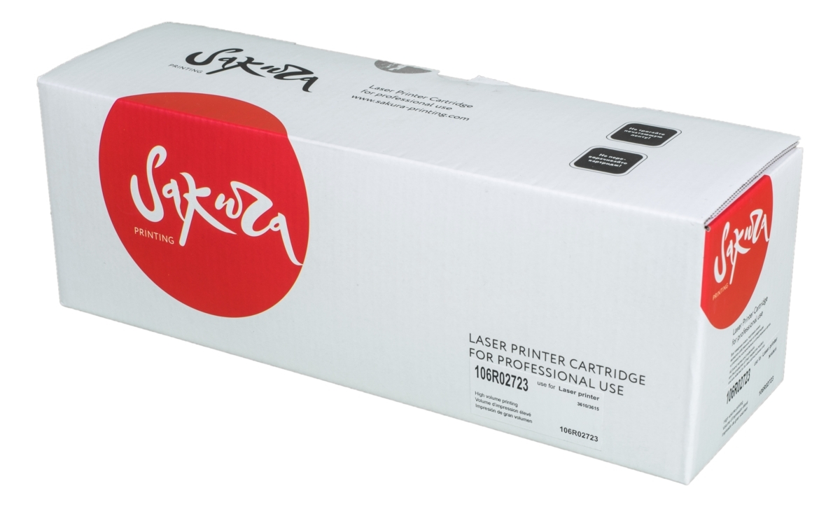 Картридж лазерный Sakura 106R02723 для Xerox Phaser 3610/ WC3615, черный, 14100 к.