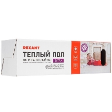 Теплый пол (нагревательный мат) Rexant Extra, площадь 3,5 м2 (0,5 х 7,0 метров), 560Вт, (двух жильный)