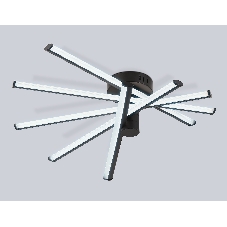 Потолочный светодиодный светильник Ambrella light FL6222 BK черный 70W 3000K-6400K 605*605*170 (ПДУ ИК)