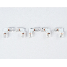 GS6851 Соединитель угловой L COB 12/24V для лент 8mm (2 конт.) (5шт)