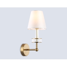 Настенный светильник Ambrella light LH71025 BS/WH латунь/белый E14 max 40W 210*150*355