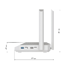 Мультигигабитный интернет-центр Netcraze Giga (NC-1012) с Mesh Wi-Fi 6 AX3000, Smart-коммутатором 1×2.5G/SFP и 4×1G, многофункциональными портами USB 3.0 и 2.0