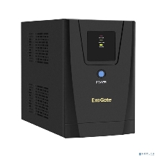 Источник бесперебойного питания ExeGate SpecialPro UNB-1200.LED.AVR.2SH.3C13.USB 1200VA/750W, LED, AVR, 2*Schuko+3*C13, USB,съемн.кабель, металлический корпус, черный