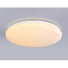 Светодиодный светильник RGB Ambrella light FZ418 WH белый IP20 66W 3000K-6500K+RGB D480*65 (ПДУ ИК)