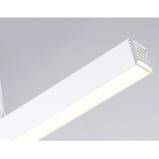 Трековый однофазный подвесной светодиодный светильник Ambrella light GL6782 WH белый LED 24W 3000K 600*22*1025
