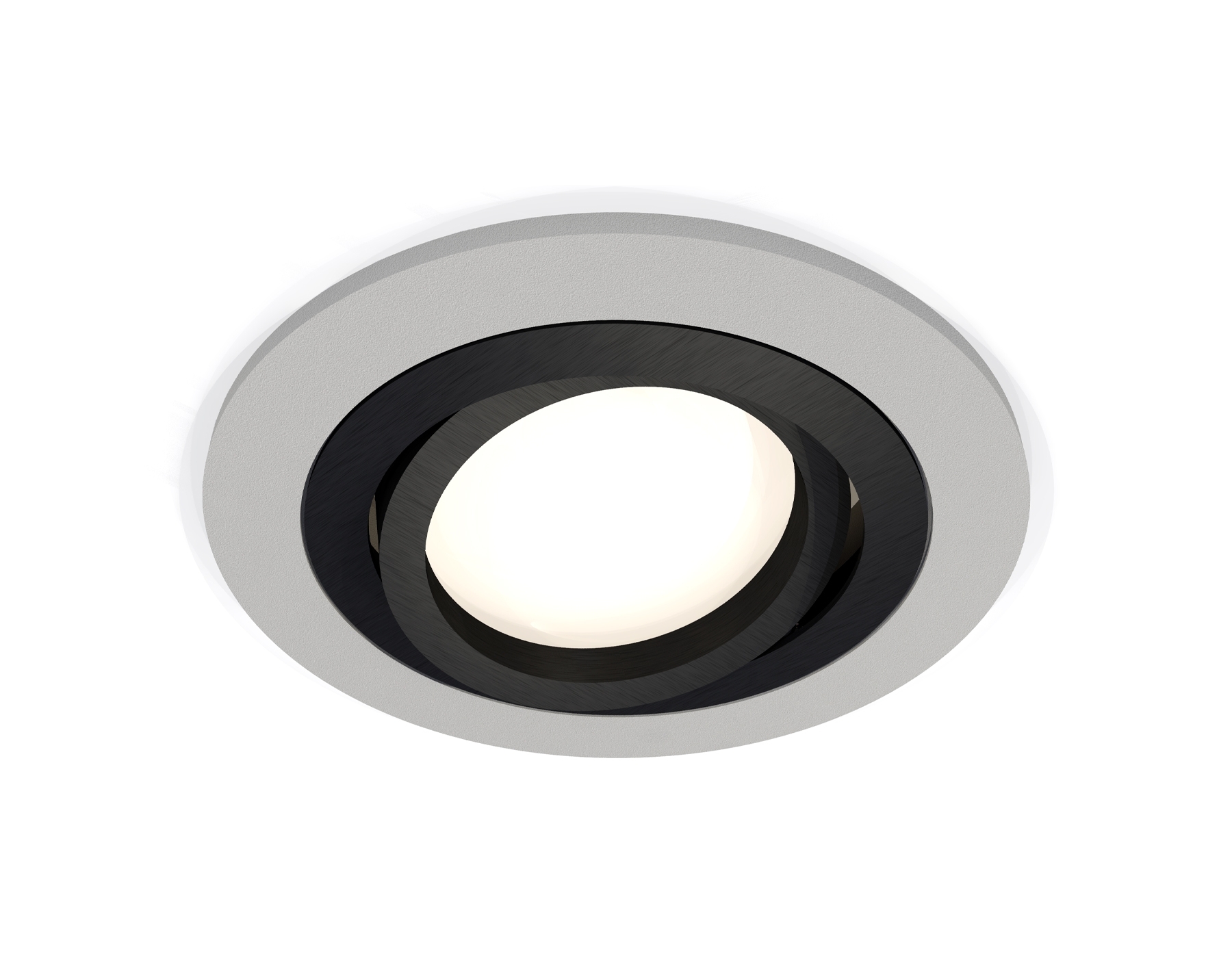 Комплект встраиваемого поворотного светильника Ambrella light XC7623081 SGR/PBK серый песок/черный полированный MR16 GU5.3 (C7623, N7002)