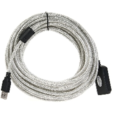 Кабель VCOM VUS7049-10M USB2.0-repeater, удлинительный активный Am-->Af 10м