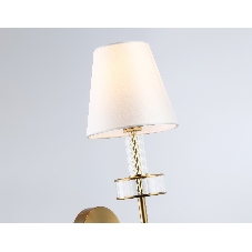 Настенный светильник Ambrella light LH71025 BS/WH латунь/белый E14 max 40W 210*150*355