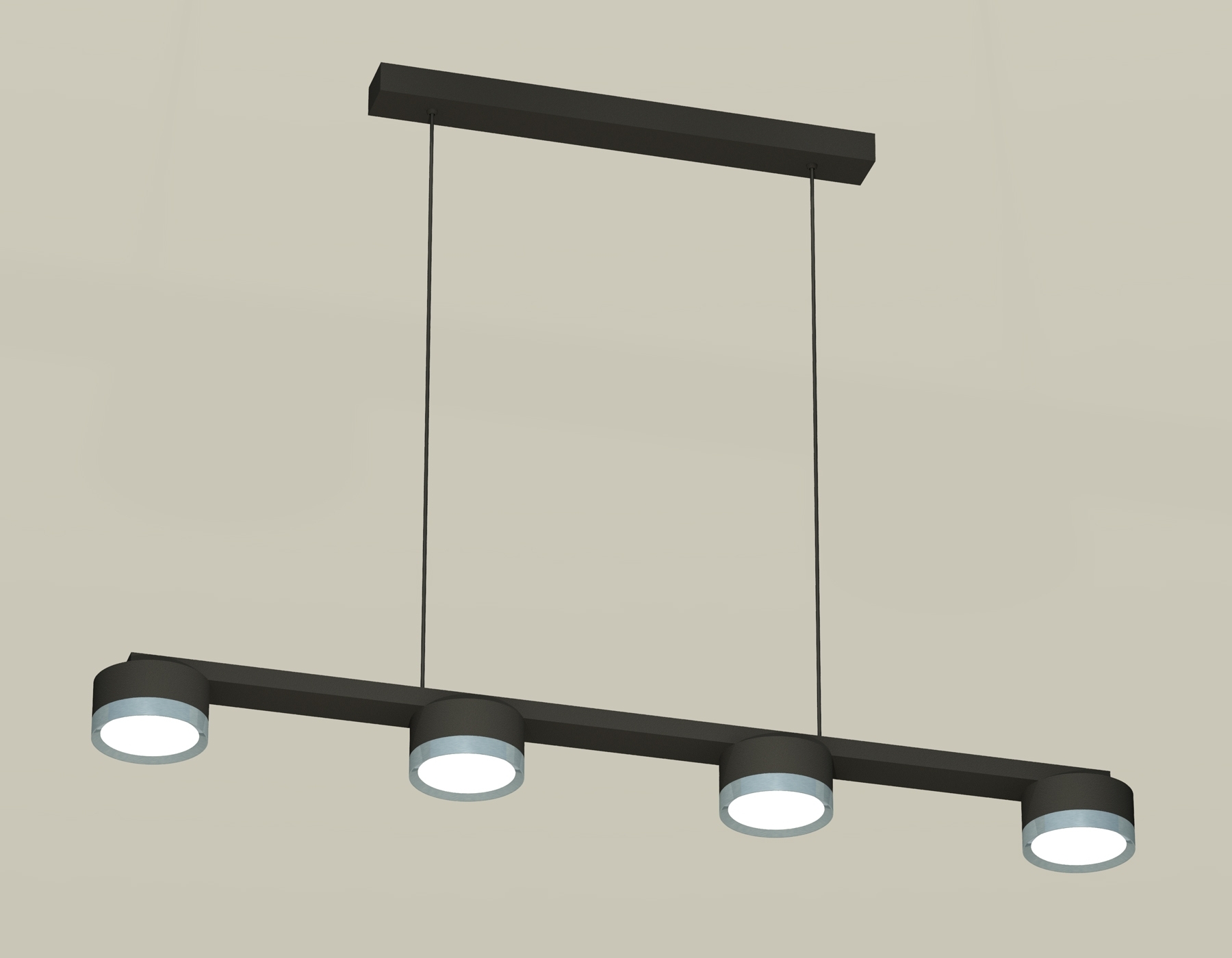 Светильник Ambrella light XB9152151/4 SBK/PPH черный песок/графит полированный GX53 (C9152, N8133)