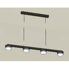 Светильник Ambrella light XB9152151/4 SBK/PPH черный песок/графит полированный GX53 (C9152, N8133)