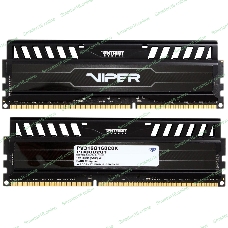 Оперативная память Patriot Viper 3, DDR3, 16GB (2x8 GB), 1600 MHz, CL10, DIMM, радиатор, черный
