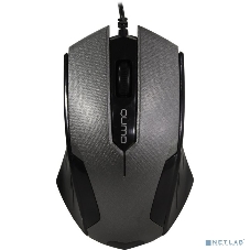 Мышь проводная Qumo Office M14 серый, 1000 dpi, USB, кнопки - 3