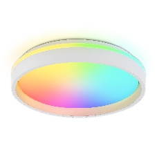 Светодиодный светильник RGB Ambrella light FZ601 WH/GD белый/золото IP20 46W 3000K-6500K+RGB D390*80 (ПДУ ИК)