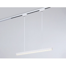 Трековый однофазный подвесной светодиодный светильник Ambrella light GL6782 WH белый LED 24W 3000K 600*22*1025