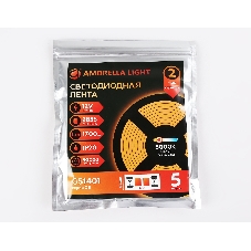 Светодиодная лента Ambrella light GS1401 2835 240Led/ 17W m/ 12V IP20 3000K/ 5000*10*1.2mm (2 конт.)
