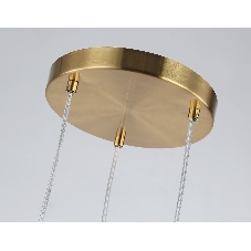 Подвесной светильник LH55112/3 BS/FR/TI латунь/белый матовый/янтарь E14*3 max 40W D220*1200
