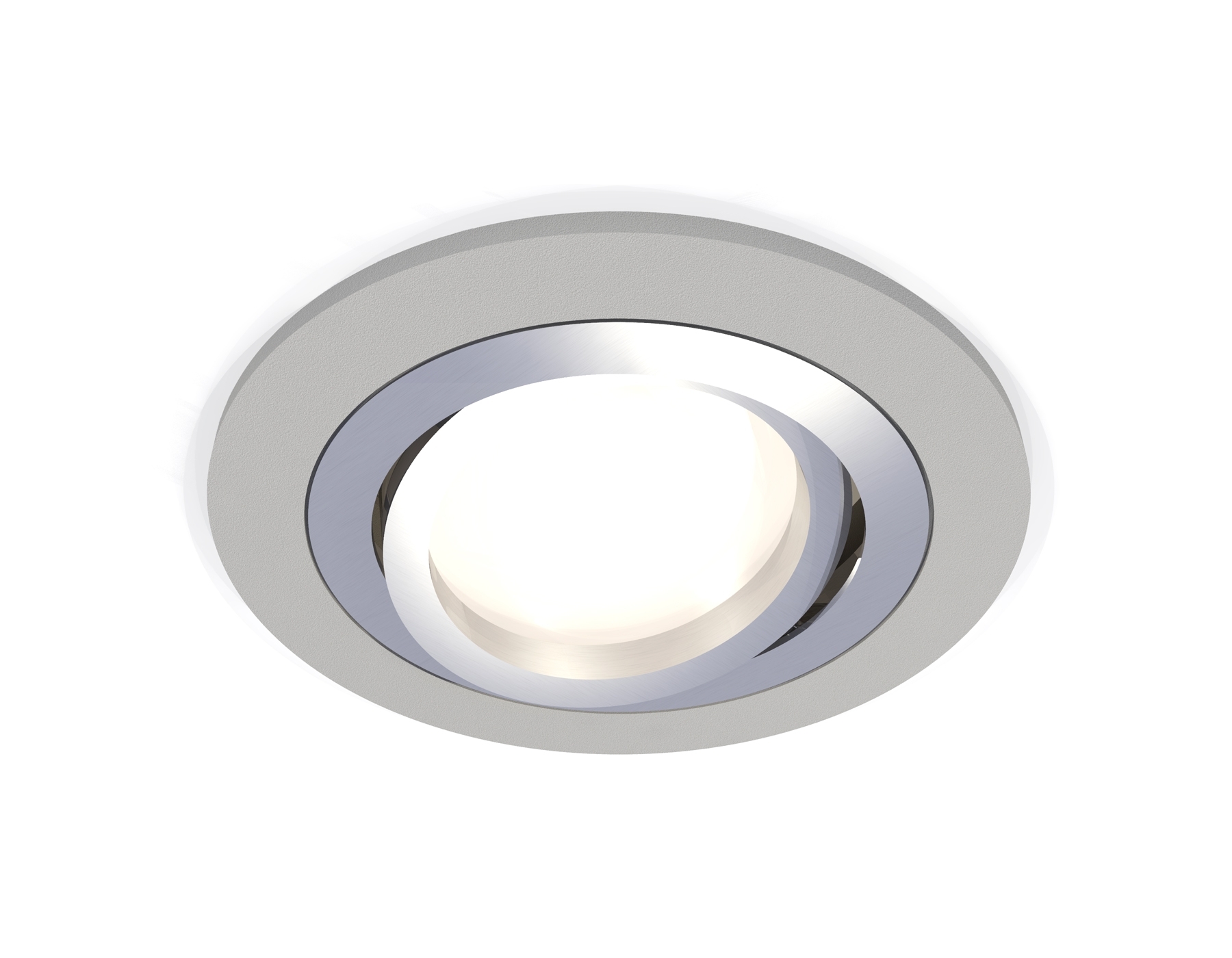 Комплект встраиваемого поворотного светильника Ambrella light XC7623082 SGR/PSL серый песок/серебро полированное MR16 GU5.3 (C7623, N7003)