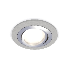 Комплект встраиваемого поворотного светильника Ambrella light XC7623082 SGR/PSL серый песок/серебро полированное MR16 GU5.3 (C7623, N7003)
