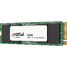 Накопитель SSD Crucial E100, 1Tb, PCIe 4.0 x4, M.2 2280, NVMe, R/W 5000/4500