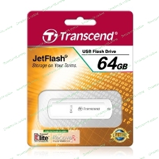 Флешка USB Transcend JetFlash 370 (TS64GJF370), 64Gb, USB 2.0, R/W 25/10, белый