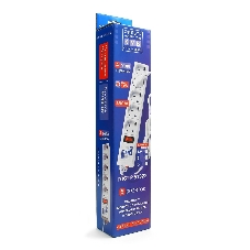 Сетевой фильтр Powercube SPG-B-6-WHITE 1.9 м, 5 розеток, белый, коробка