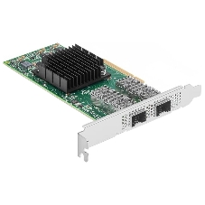 Сетевая карта ConnectX-4 Lx EN network interface card, 25GbE dual-port SFP28, PCIe3.0 x8, tall bracket, SR-IOV, TCP/UDP, MPLS, VxLAN, NVGRE, GENEVE, iSER, NFS RDMA, SMB Direct, ROHS R6
