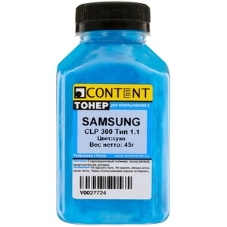 Тонер Samsung CLP 300 (Content) Тип 1.1, M, 45 г, банка
