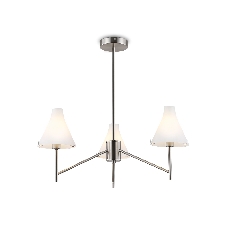 Люстра Ambrella light LH57121/3 SN/FR никель/белый матовый E14/3 max 40W D650*590