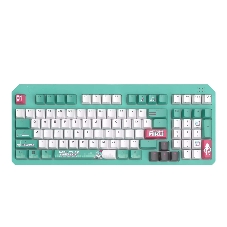 Клавиатура ASUS TUF Gaming K3 Gen II MIKU Edition проводная, USB Type-A, голубой