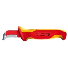 Нож для снятия изоляции KNIPEX 9855 1000 V  155мм  хирургическая сталь, закаленная на воздухе