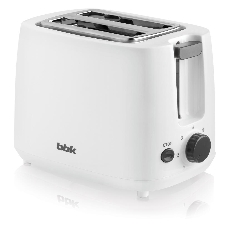 Тостер BBK TR82 белый, 700 Вт, 2 слота