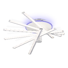 Потолочный светодиодный светильник Ambrella light FL6231 WH белый 88W 3000K-6400K+RGB 605*605*200 (ПДУ ИК)