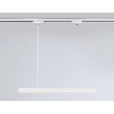 Трековый однофазный подвесной светодиодный светильник Ambrella light GL6782 WH белый LED 24W 3000K 600*22*1025