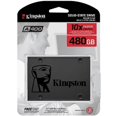 Накопитель SSD Kingston A400, 480Gb, SATA III, 2.5