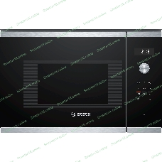 Встраиваемая микроволновая печь Bosch BFL524MS0 нержавеющая сталь, 20 л, 800 Вт, переключатели - поворотный механизм/сенсор