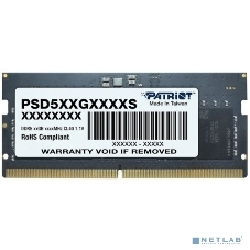 Оперативная память Patriot Signature, DDR5, 8GB (1x8 GB), 5600 MHz, CL46, SO-DIMM