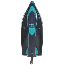 Утюг BRAYER BR4019 голубой/черный, 2400 Вт, 25 г/мин, 140 г/мин, 320 мл