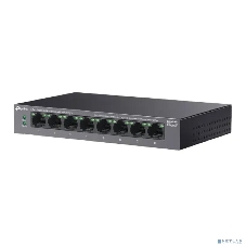 Коммутатор настольный TP-Link LS108GP с 8 гигабитными портами PoE+, 802.3af/at, бюджет PoE — 62 Вт, до 250 метров