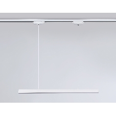 Трековый однофазный подвесной светодиодный светильник Ambrella light GL6782 WH белый LED 24W 3000K 600*22*1025