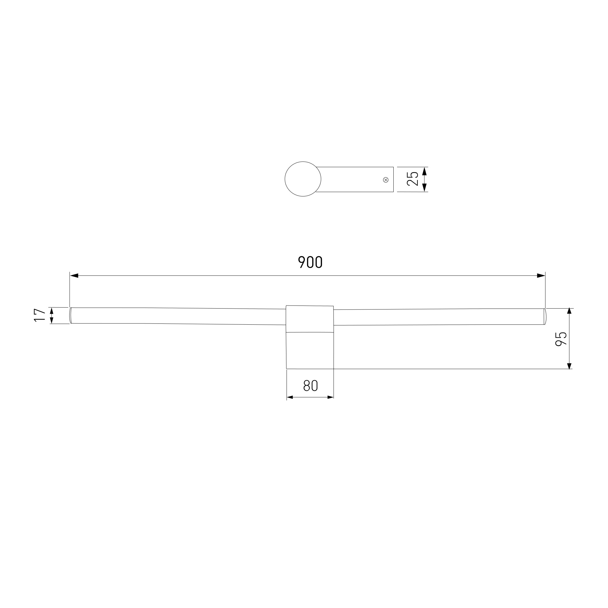 40153/LED / Светильник настенный светодиодный Luar латунь 4000K