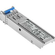 Модуль TP-Link SFP 1000Base-BX WDM Bi-Directional SFP module, TX: 1310 nm and RX: 1550 nm, 1 LC Simplex port, up to 2 km transmission distance in 9/125 μm SMF (Single-Mode Fiber), Supports Digital Diagnostic Monitoring (DDM).