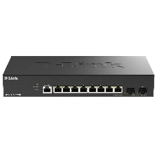Коммутатор D-Link DGS-1210-10X/ME/C1A, 8×1 Гбит/с + 2×10 Гбит/с SFP+, управляемый