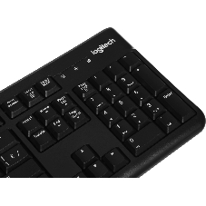 Комплект клавиатура+мышь Logitech MK120 проводной, USB, 1000 DPI, чёрный (неоригинальная гравировка)