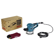 Эксцентриковая шлифовальная машина Makita BO6030 ЭШМ,310Вт,ф150мм,4000-10000об\м,ампл-3мм,2.3кг,кор,п\сборник