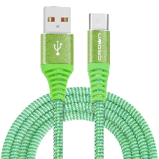 Кабель Crown USB - microUSB CMCU-3102M green