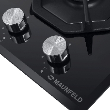 Газовая варочная панель Maunfeld EGHG.32.2CB/G, 2 конфорки, закаленное стекло, черный