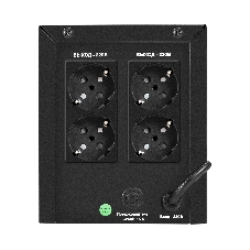 Источник бесперебойного питания ExeGate Power NB-2000.LED.AVR.4SH (2000VA/1200W, LED, AVR, 4*Schuko, батарея 12V 9Ah - 2 шт., металлический корпус, Black)
