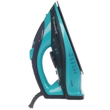 Утюг BRAYER BR4019 голубой/черный, 2400 Вт, 25 г/мин, 140 г/мин, 320 мл