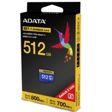 Флеш карта microSD 512Gb ADATA Premier Extreme microSDXC SD7.1 Express card Class 10 UHS-I U3 V30S 800/700 MB/s