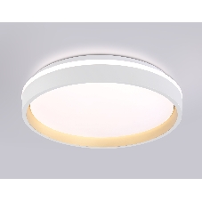 Светодиодный светильник RGB Ambrella light FZ601 WH/GD белый/золото IP20 46W 3000K-6500K+RGB D390*80 (ПДУ ИК)